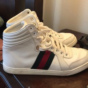 Classic White Gucci hightops